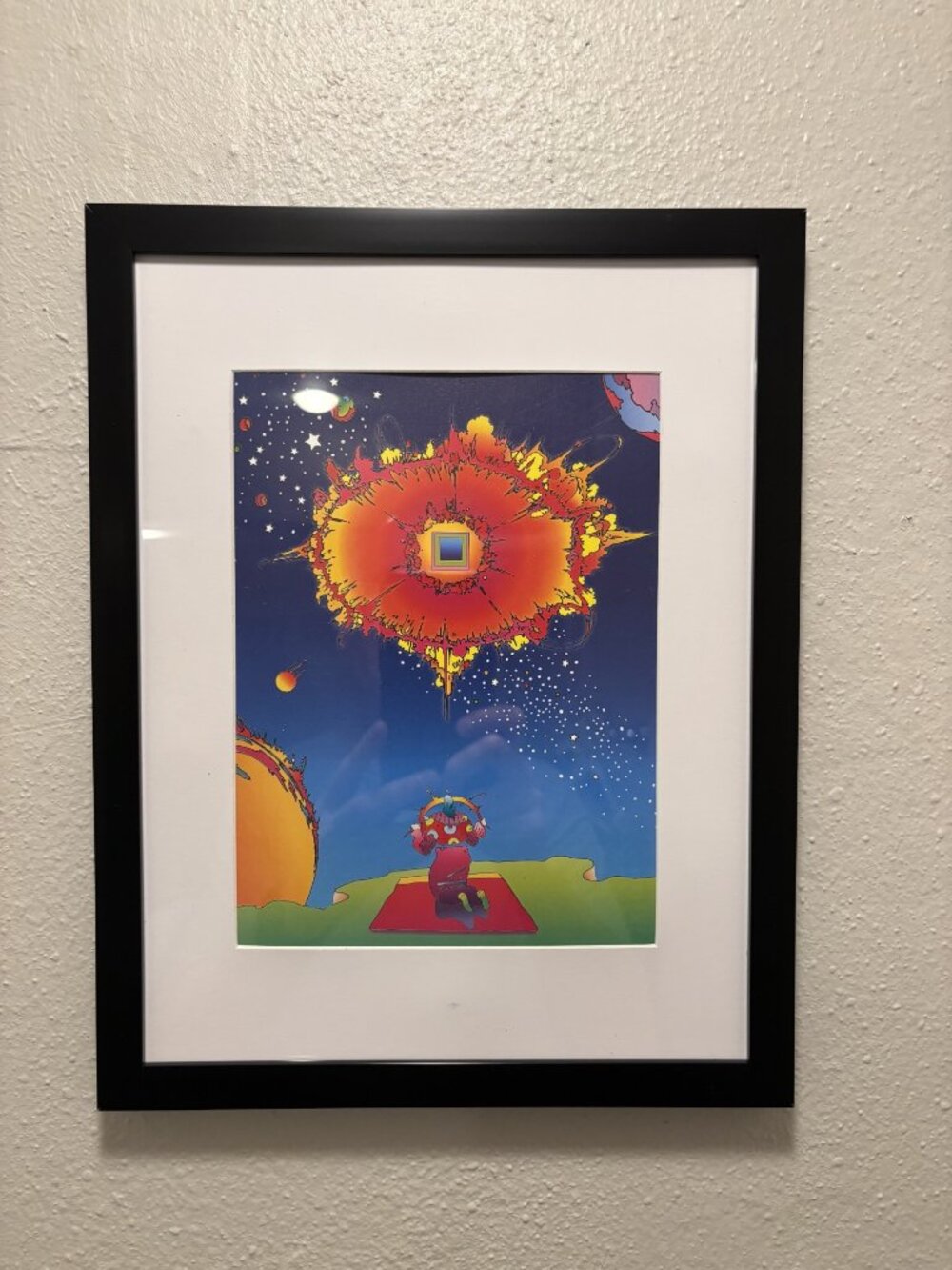 Peter Max Framed 8.5x11 Inch Art Print - Singularity Star